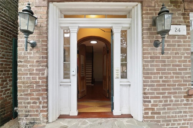 24 E Jones St, Savannah, GA 31401 - view of exterior entry with brick siding