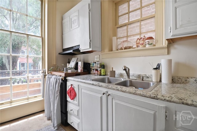 24 E Jones St, Savannah, GA 31401 - kitchen featuring healthy amount of natural light and white cabinets