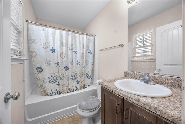 57 Fiore Dr, Savannah, GA 31419 - bathroom with vanity and shower / bath combo with shower curtain