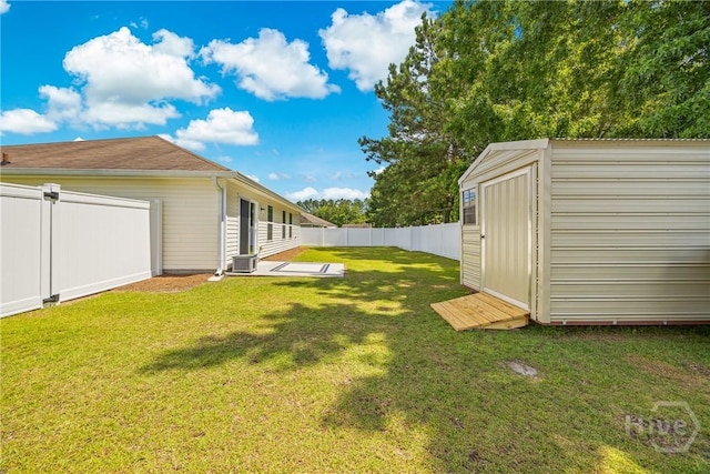 5 Winston Dr, Guyton, GA 31312 - fenced backyard featuring a storage shed