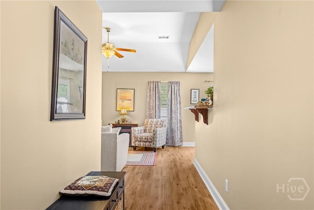 5 Winston Dr, Guyton, GA 31312 - corridor with baseboards and wood finished floors