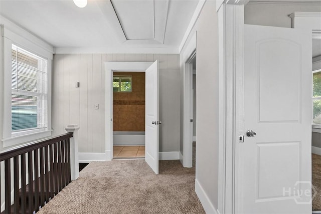 1104 E 40th St, Savannah, GA 31404 - corridor featuring attic access and carpet floors