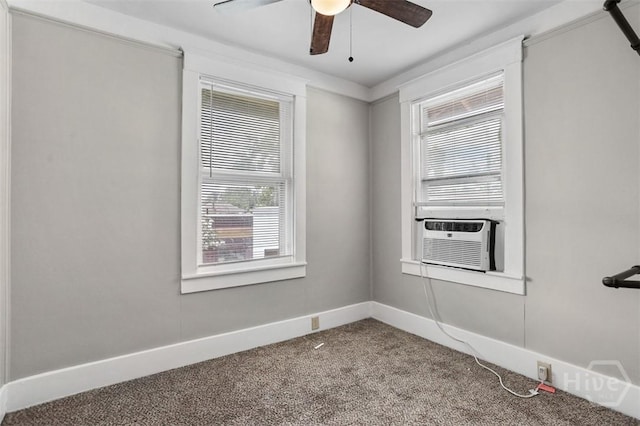 1104 E 40th St, Savannah, GA 31404 - spare room with carpet flooring, ceiling fan, and cooling unit