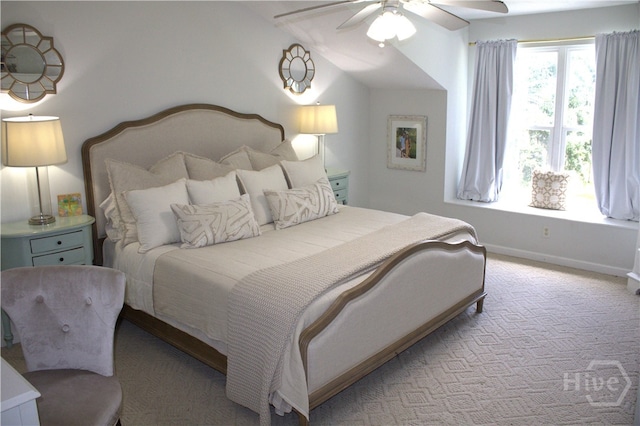 2766 Fort Mcallister Rd, Richmond Hill, GA 31324 - bedroom with light carpet and ceiling fan