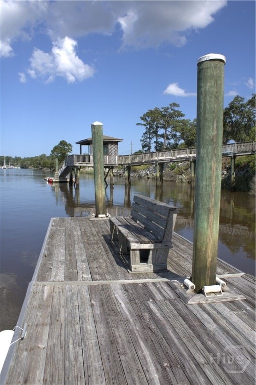 2766 Fort Mcallister Rd, Richmond Hill, GA 31324 - dock area with a water view