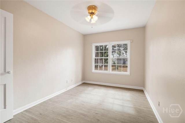 1321/1323 E 55th St, Savannah, GA 31404 - unfurnished room with wood finished floors and ceiling fan