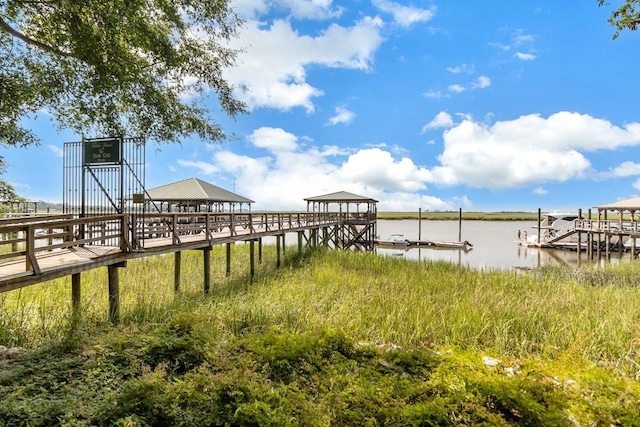 115 Coquena Cir E, Savannah, GA 31410 - dock area featuring a water view