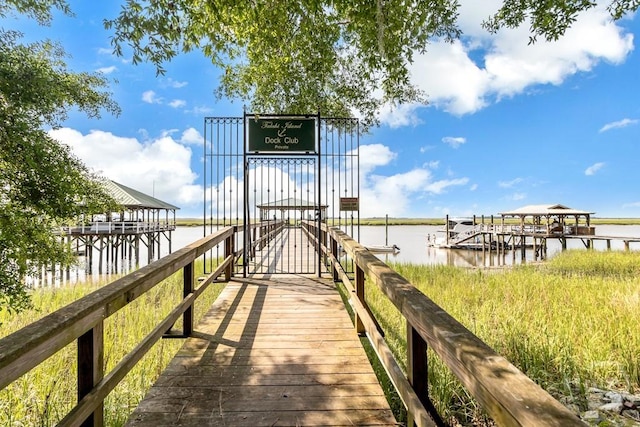 115 Coquena Cir E, Savannah, GA 31410 - dock area featuring a water view