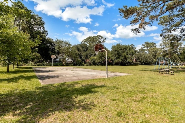 115 Coquena Cir E, Savannah, GA 31410 - view of basketball court featuring community basketball court and a yard