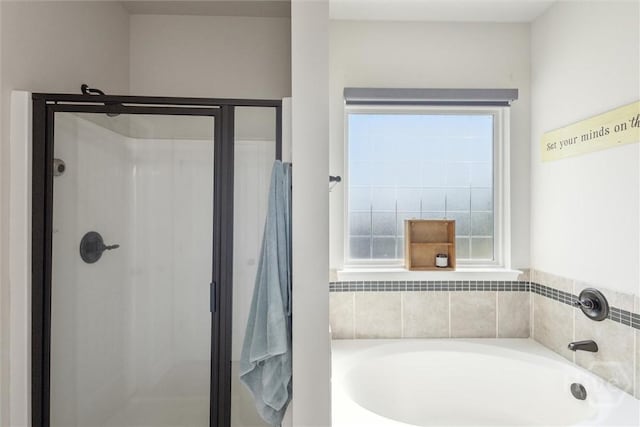 105 Summer Station Dr, Guyton, GA 31312 - bathroom featuring a bath and a stall shower
