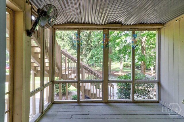 401 N Cromwell Rd Unit Q2, Savannah, GA 31410 - unfurnished sunroom featuring plenty of natural light