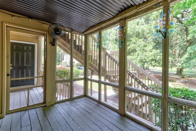 401 N Cromwell Rd Unit Q2, Savannah, GA 31410 - view of unfurnished sunroom