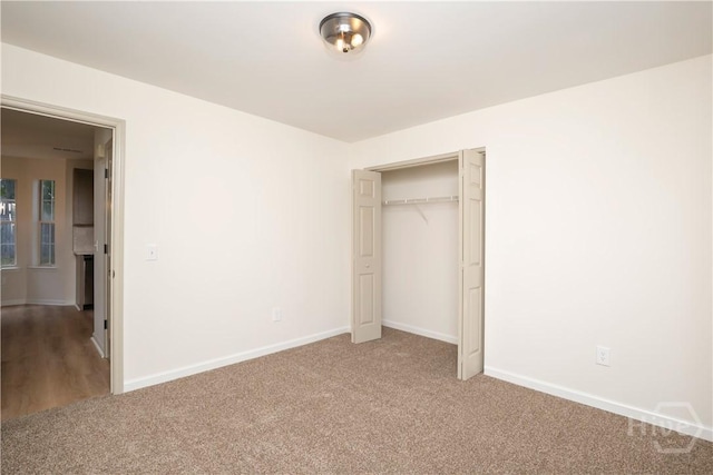 7231 Grant St, Savannah, GA 31406 - unfurnished bedroom with carpet and a closet