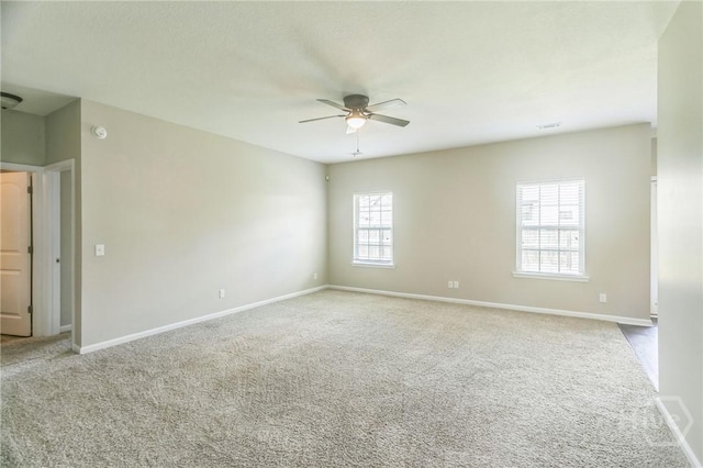 804 Barrington Dr, Hinesville, GA 31313 - carpeted empty room with a ceiling fan and a smoke detector