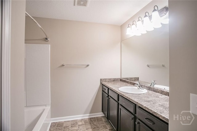 804 Barrington Dr, Hinesville, GA 31313 - bathroom featuring vanity and shower / washtub combination