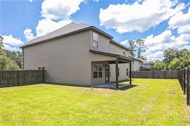 804 Barrington Dr, Hinesville, GA 31313 - back of house featuring a fenced backyard and a patio area