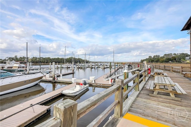 4 Tapestry Ln, Savannah, GA 31411 - dock featuring a water view
