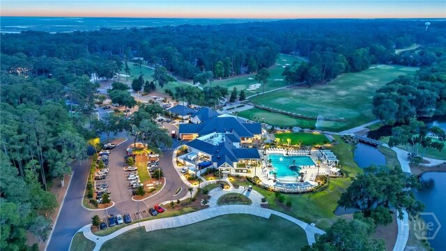 4 Tapestry Ln, Savannah, GA 31411 - aerial view of property and surrounding area with a heavily wooded area and a nearby body of water
