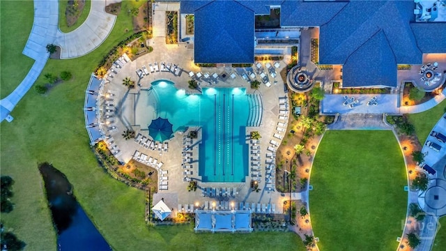 4 Tapestry Ln, Savannah, GA 31411 - bird's eye view of a pool area