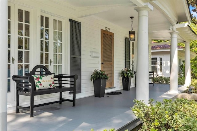 1226 E 50th St, Savannah, GA 31404 - porch featuring french doors
