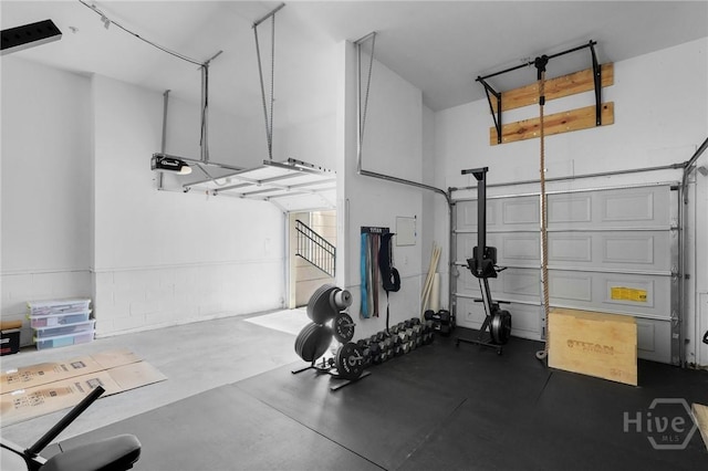 1312 Whitemarsh Way, Savannah, GA 31410 - workout area with a garage