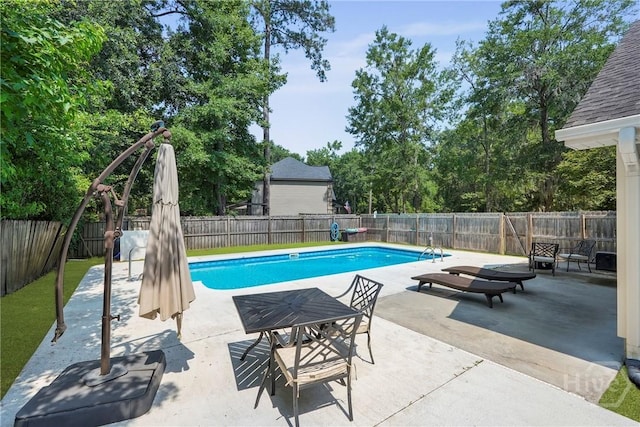 22 Carriage Way, Midway, GA 31320 - view of pool with a patio and a fenced backyard