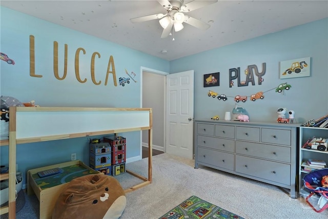 22 Carriage Way, Midway, GA 31320 - bedroom featuring carpet floors and a ceiling fan