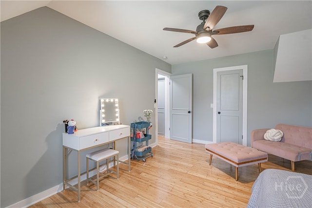 100 Live Oak Cir, Rincon, GA 31326 - sitting room with light wood-style floors and a ceiling fan