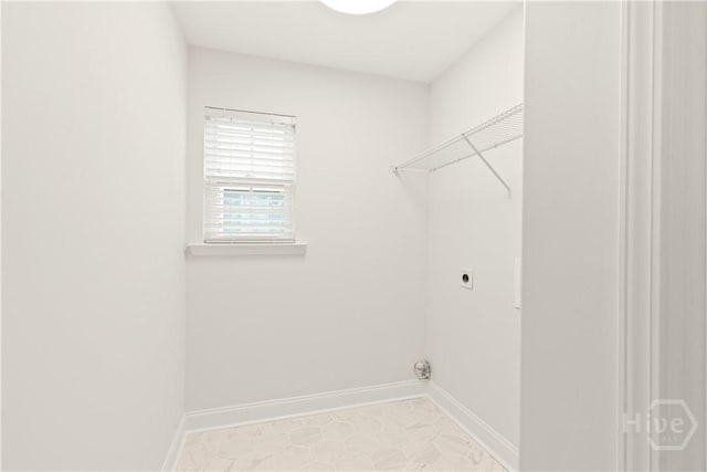 164 Whirlwind Way, Guyton, GA 31312 - washroom featuring electric dryer hookup and baseboards