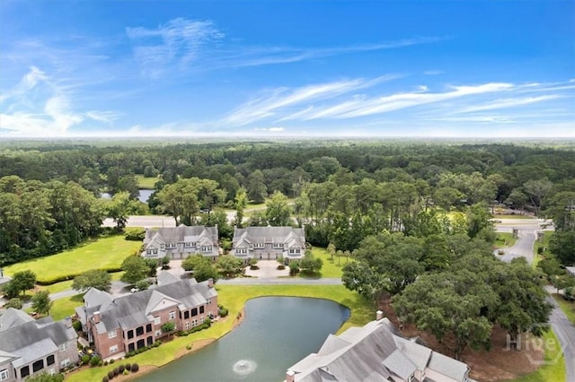 2604 River Oaks Dr Unit 2604, Richmond Hill, GA 31324 - aerial view of residential area featuring a forest and a large body of water