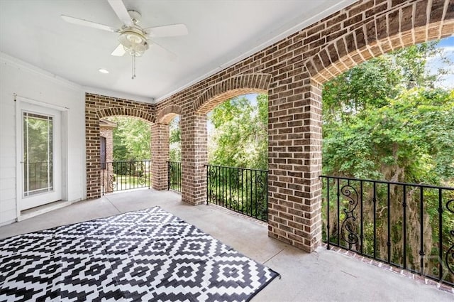 2604 River Oaks Dr Unit 2604, Richmond Hill, GA 31324 - view of patio with ceiling fan