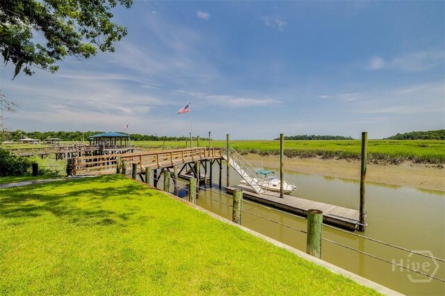 1652 Belle Island Rd, Richmond Hill, GA 31324 - dock featuring a water view