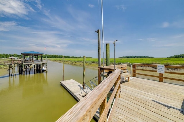 1652 Belle Island Rd, Richmond Hill, GA 31324 - dock area with a water view