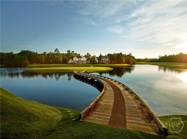 656 Blue Moon Xing, Pooler, GA 31322 - dock featuring a water view