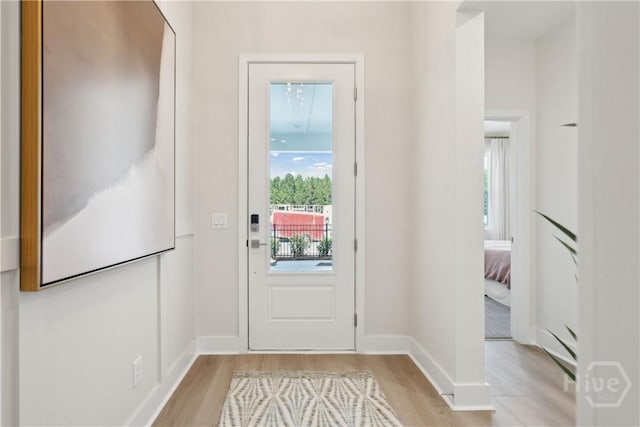 117 Mage St, Savannah, GA 31302 - doorway to outside featuring light wood-style flooring and healthy amount of natural light