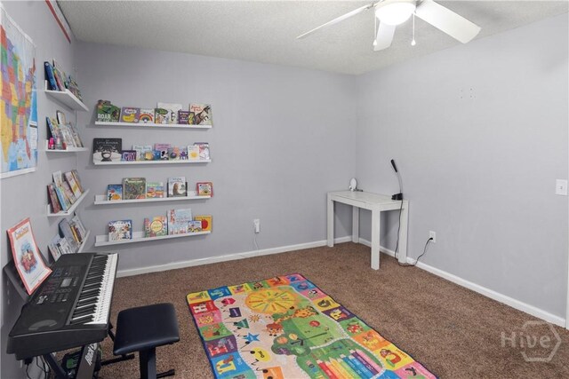 65 Fabian Ln, Hinesville, GA 31313 - recreation room with carpet flooring and ceiling fan