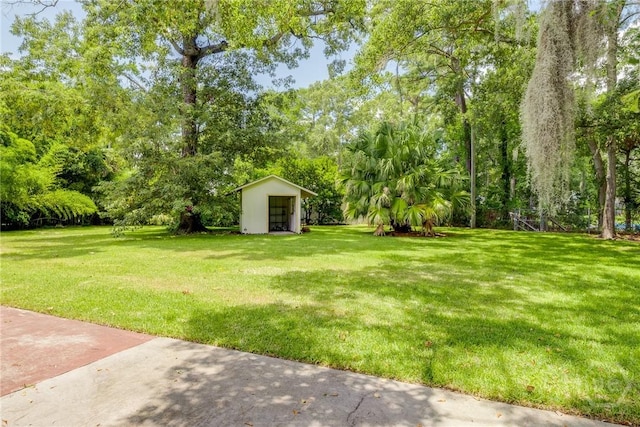 322 Suncrest Blvd, Savannah, GA 31410 - view of grassy yard with a storage shed