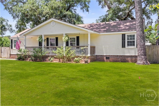 1001 Debbie St, Savannah, GA 31410 - view of front of home featuring covered porch, crawl space, and a shingled roof