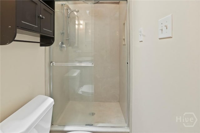 13609 Rockingham Ct, Savannah, GA 31419 - bathroom featuring toilet and a shower stall