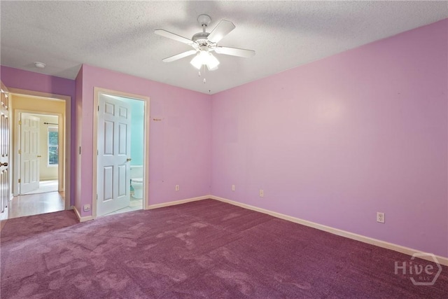11 Gilliam Ave, Savannah, GA 31406 - carpeted empty room with ceiling fan, a textured ceiling, and a smoke detector