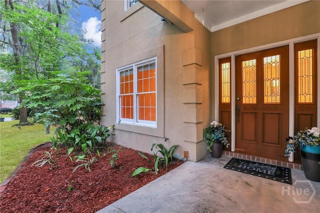 123 Companion Way, Savannah, GA 31419 - view of exterior entry featuring stucco siding