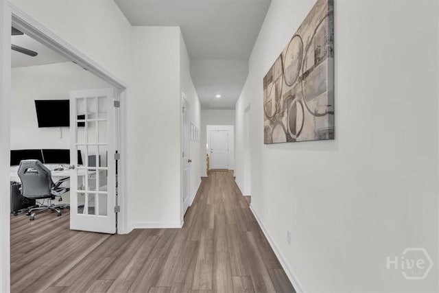 105 Jepson Way, Pooler, GA 31322 - corridor with wood finished floors, an office area, and recessed lighting