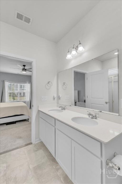 105 Jepson Way, Pooler, GA 31322 - ensuite bathroom with double vanity and ceiling fan