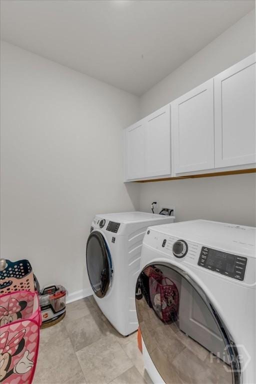 105 Jepson Way, Pooler, GA 31322 - laundry area featuring cabinet space and separate washer and dryer