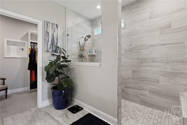 742 Longleaf Dr, Richmond Hill, GA 31324 - full bath featuring a walk in shower and a spacious closet