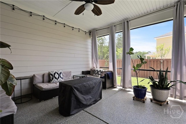 742 Longleaf Dr, Richmond Hill, GA 31324 - sunroom / solarium featuring speckled floor