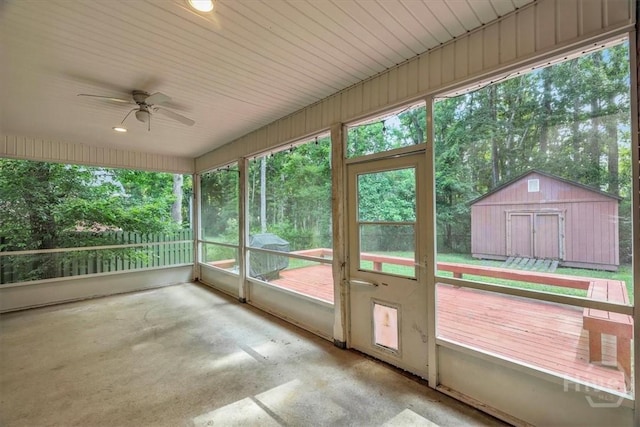 80 Windsong Dr, Richmond Hill, GA 31324 - unfurnished sunroom with a ceiling fan