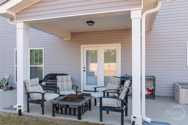 333 Providence Trce, Statesboro, GA 30461 - view of patio / terrace featuring an outdoor fire pit