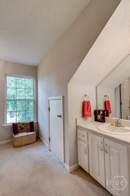 12 Crossing Dr, Richmond Hill, GA 31324 - bathroom with vanity and a textured ceiling