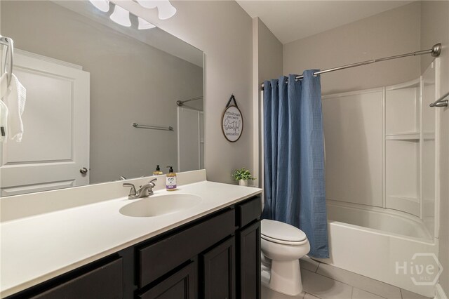 28 Misty Marsh Dr, Savannah, GA 31419 - full bath with vanity, shower / bath combo, and tile patterned flooring